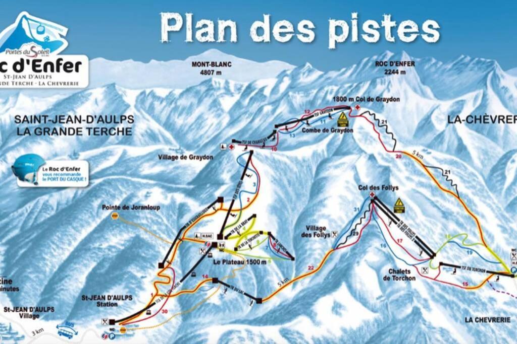 Au Pied Des Pistes B31, Chaleureux Studio 4 Pers, Vue Sur La Vallee Imprenable Avec Wifi, Draps Non Compris Saint-Jean-dʼAulps 外观 照片